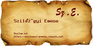 Szilágyi Emese névjegykártya